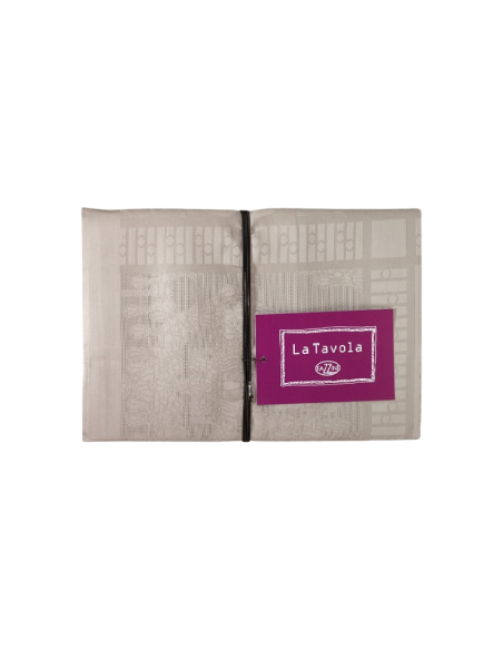 FAZZINI SET 4 TOVAGLIOLI 47 X 47 CM IN TESSUTO JACQUARD - AUBERGINE