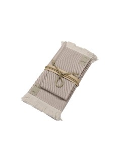 FAZZINI SET 2 ASCIUGAMANI IN SPUGNA - STRIPES