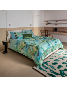 FAZZINI PARURE COPRIPIUMINO MATRIMONIALE IN PERCALLE -... 2