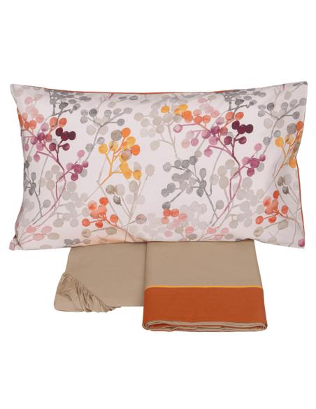 FAZZINI COMPLETO LENZUOLA 2 PIAZZE IN FLANELLA - BACCHE