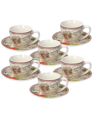 TOGNANA SET 6 TAZZINE CAFFÉ 80 ML - IRIS SINFONIA
