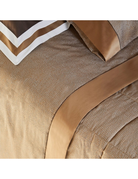 FAZZINI COMPLETO COPRIPIUMINO MATRIMONIALE IN RASO - SASHIKO