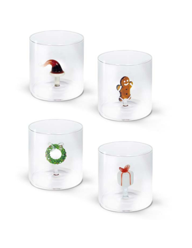 WD LIFESTYLE SET 4 BICCHIERI NATALIZI 250 ML