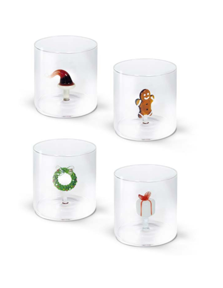 WD LIFESTYLE SET 4 BICCHIERI NATALIZI 250 ML
