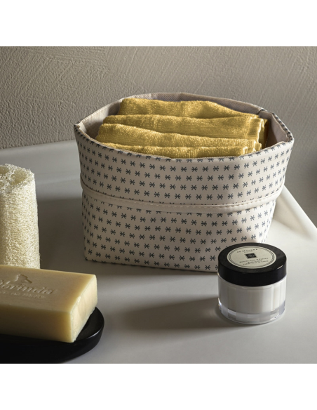 FAZZINI CESTINO PORTA LAVETTE 15 X 15 X 11 CM