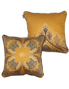ETRO SET 2 CUSCINI ARREDO 45 X 45 CM IN RASO DOUBLEFACE -...