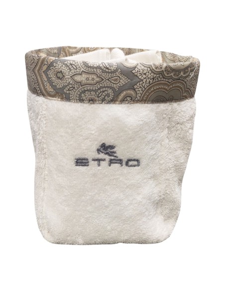 ETRO CESTIONO 4 LAVETTE IN SPUGNA 100% COTONE - 7PLIES