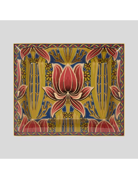 ETRO VASSOIO RETTANGOLARE 20 X 16 CM IN PORCELLANA - LIBERTY