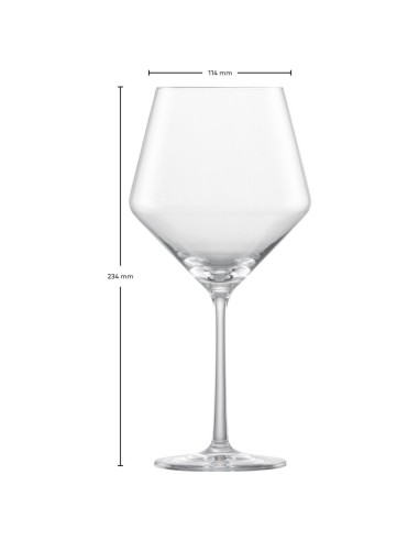 SCHOTT ZWIESEL SET 2 CALICI VINO ROSSO BURGUNDY...