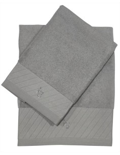 LIU JO SET 2 ASCIUGAMANI IN SPUGNA DI COTONE - CROSS L.J