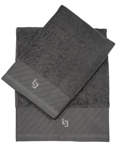 LIU JO SET 2 ASCIUGAMANI IN SPUGNA DI COTONE -...