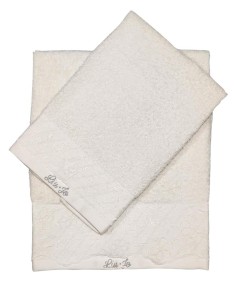 LIU JO SET 2 ASCIUGAMANI IN SPUGNA DI COTONE - P.A MARGHE