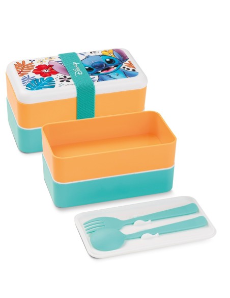 EGAN SET LUNCH BOX 18 X 10 CM - STITCH