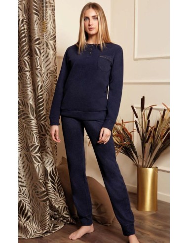 QBO PIGIAMA DONNA SERAFINO MANICA LUNGA E...