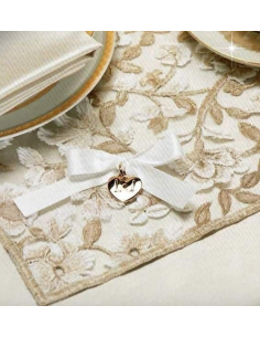 LIU JO TOVAGLIA RETTANGOLARE 180 X 270 CM CON RUNNER - GOLD 2