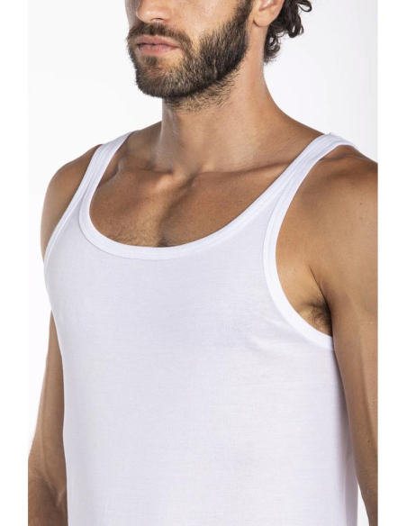 JULIPET CANOTTA UOMO IN FILO DI SCOZIA PURO COTONE - INLED