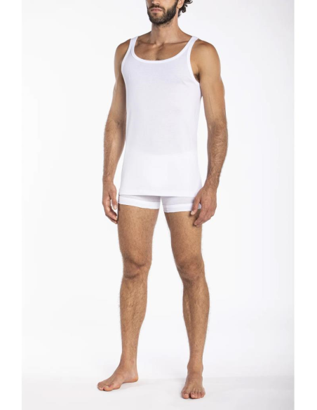 JULIPET CANOTTA UOMO IN FILO DI SCOZIA PURO COTONE - INLED