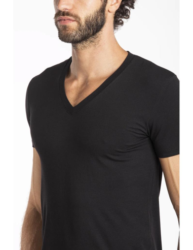 JULIPET MAGLIA UOMO MANICA CORTA SCOLLO A V IN...