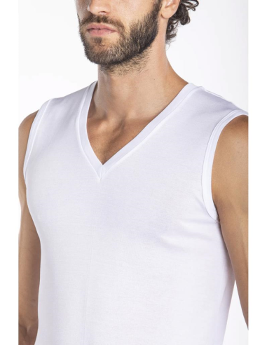 JULIPET MAGLIA UOMO SMANICATA SCOLLO A V IN...