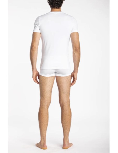 JULIPET MAGLIETTA MEZZA MANICA UOMO SCOLLO A V IN JERSEY DI COTONE ELATICIZZATO - ISEPPI