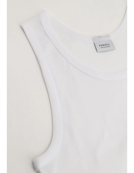 PEROFIL CANOTTA UOMO SPALLA LARGA IN FILO DI SCOZIA - TANK TOP