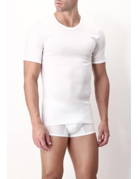 PEROFIL MAGLIETTA UOMO GIROCOLLO IN FILO DI SCOZIA - CREW NECK T-SHIRT