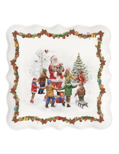 EASY LIFE PIATTO DA PORTATA QUADRATO 30 CM - CHRISTMAS...