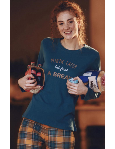 NOIDINOTTE PIGIAMA DONNA GIROCOLLO MANICA LUNGA...