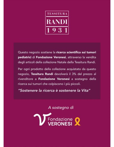 TESSITURA RANDI TOVAGLIA RETTANGOLARE NATALIZIA...