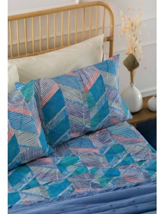 RIVIERA COMPLETO LENZUOLA-COPRILETTO 1 PIAZZA IN COTONE -...