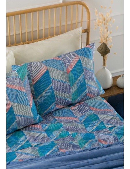 RIVIERA COMPLETO LENZUOLA-COPRILETTO 1 PIAZZA IN COTONE - GOYA