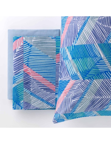 RIVIERA COMPLETO LENZUOLA-COPRILETTO 1 PIAZZA IN COTONE - GOYA