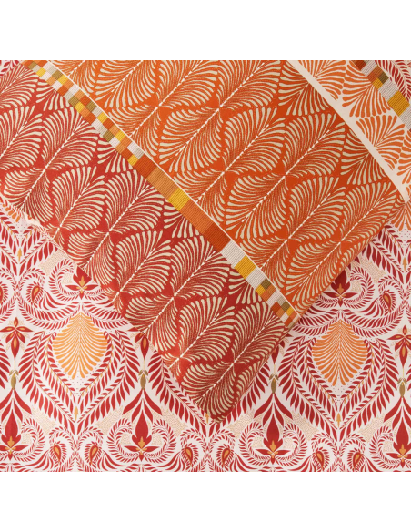 BASSETTI COMPLETO LENZUOLA COPRILETTO MATRIMONIALE 100% COTONE - NAIROBI