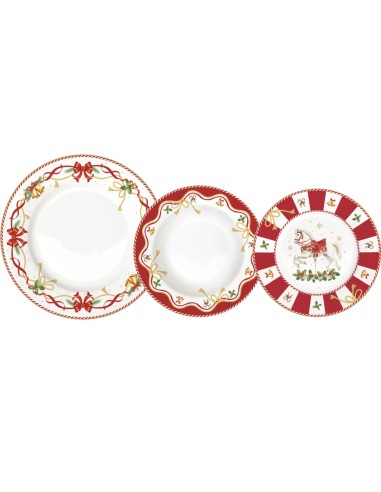 EASY LIFE SERVIZIO NATALIZIO 18 PEZZI IN...