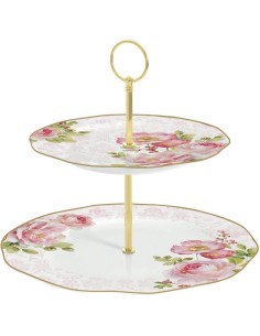 EASY LIFE ALZATA A DUE PIANI 25 CM - FLOWER DAMASK