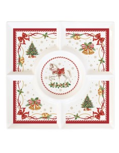 EASY LIFE ANTIPASTIERA A SCOMPARTI 25 X 25 CM IN...