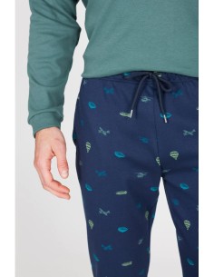 JULIPET PIGIAMA UOMO GIROCOLLO MANICA LUNGA E PANTALONE... 2