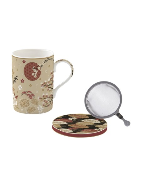 EASY LIFE INFUSIERA CON COPERCHIO 350 ML IN PORCELLANA - KIMONO