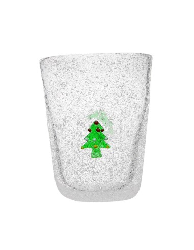 MEMENTO BICCHIERE ACQUA DECORO NATALIZIO 300 ML...