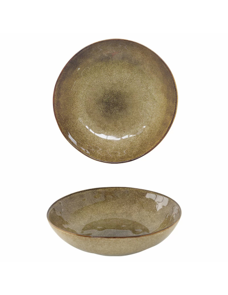 EASY LIFE PIATTO FONDO Ø 21 CM IN STONEWARE - GENESIS TIERRA