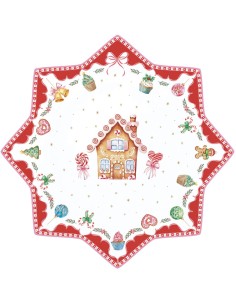 EASY LIFE PIATTO TORTA NATALIZIO 32 CM - SWEET CHRISTMAS
