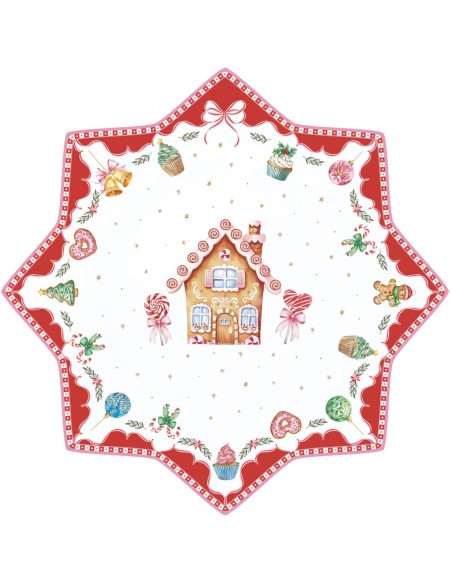 EASY LIFE PIATTO TORTA NATALIZIO 32 CM - SWEET CHRISTMAS