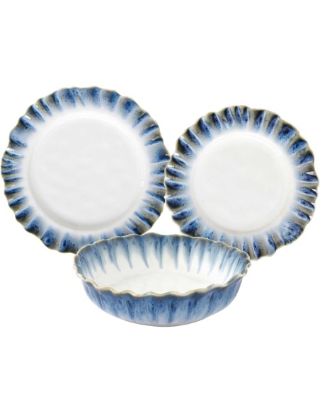 EASY LIFE SERVIZIO PIATTI 18 PEZZI IN PORCELLANA - OCEANIA