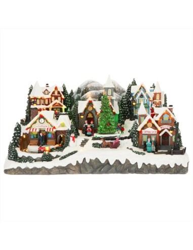 TIMSTOR VILLAGGIO NATALIZIO ANIMATO, LED E MUSICA