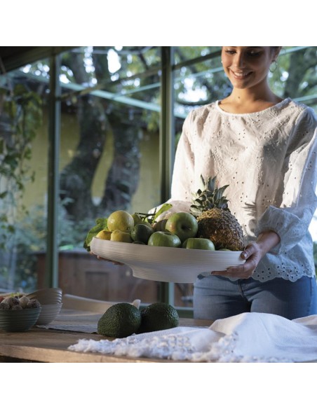 GUZZINI CENTROTAVOLA FRUTTIERA 44 X 30 CM - TIERRA