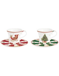 EASY LIFE SET 2 TAZZE CAFFE NATALIZIE 80 ML - CHRISTMAS TALE