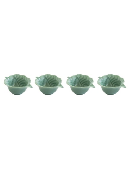 EASY LIFE SET 4 CIOTOLE APERITIVO 10 X 8 CM - TROPICAL LEAVES