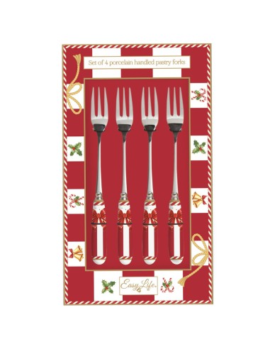 EASY LIFE SET 4 FORCHETTE DESSERT - CHRISTMAS TALE