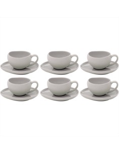 EASY LIFE SET 6 TAZZE CAFFÈ 90 ML CON PIATTINO - ORGANICA