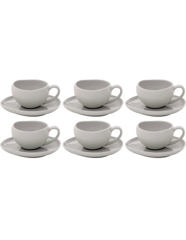 EASY LIFE SET 6 TAZZE CAFFÈ 90 ML CON PIATTINO...